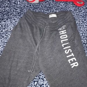 grey hollister joggers